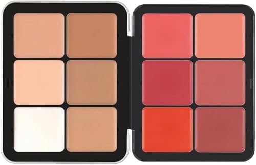 Palette anti - cernes crème 12 couleurs, Palette blush, crème mate correcteur de couleur naturelle, palette de...