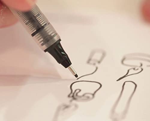 rOtring Tikky-Grafik Fineliner Filzstifte | 0,3 mm | schwarze Tinte | 12-er Box