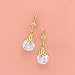 Ross-Simons Floating Opal Drop Earrings in 14kt Yellow Gold