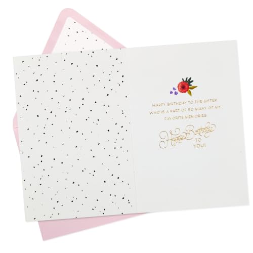 Image of Hallmark Signature Birthday Card for Sister (Elegant Cake)