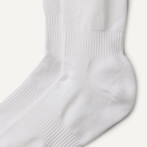 Amazon Essentials Women's Soccer Socks, Over-the-Calf Athletic Fit with Zone Cushioning and Arch Support, 3 Pairs, White, 6-9 - image 3