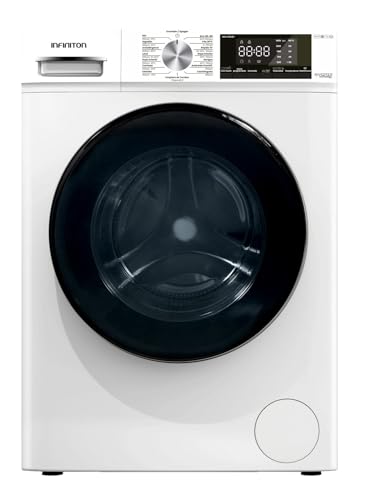 INFINITON Lavadora Carga Frontal WM-S94ABL, 9 kg, 1400 rpm, Inverter, Easy Play, A, Blanco, 15 Programas, Silent Mode