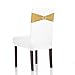 Anself Wedding Elastic Spandex Chair Cover Sashes Bows Elastic Chair Bands With Buckle 50PCS