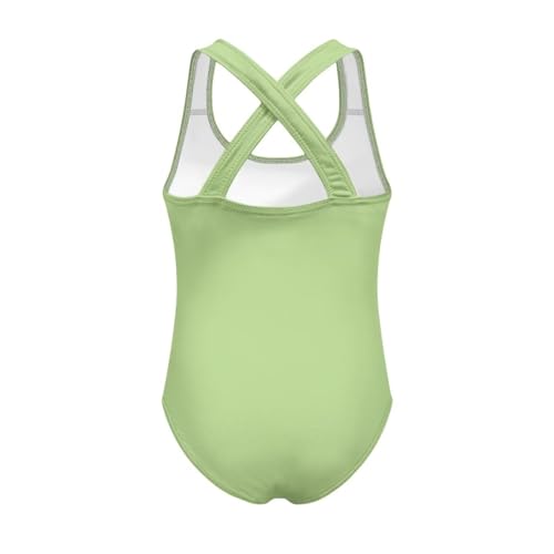 Image of One Piece Swimsuit for Girls Kids Quick Dry Bathing Suit with Crossback Strap Summer Beach Swimwear Size 5T-14