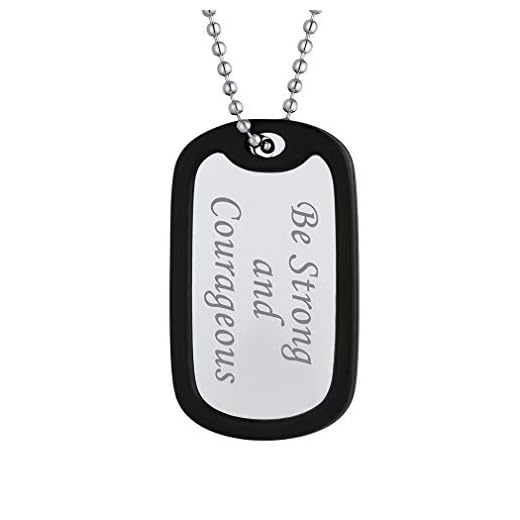 Custom4U Plaque Identification Militaire Personnalisé Prénom Homme avec Chaine de l'Armée Maille Boule 60cm Cadeau Militaire pour Hommes Garçons
