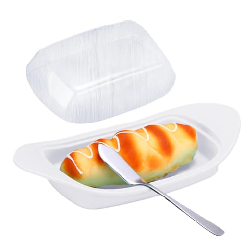 Porte-beurrier avec couvercle, organisateur alimentaire en forme de bateau, porte-beurrier pour réfrigérateur, pour cadeaux à la maison d'anniversaire, fête des mères, salle à manger, petit déjeuner