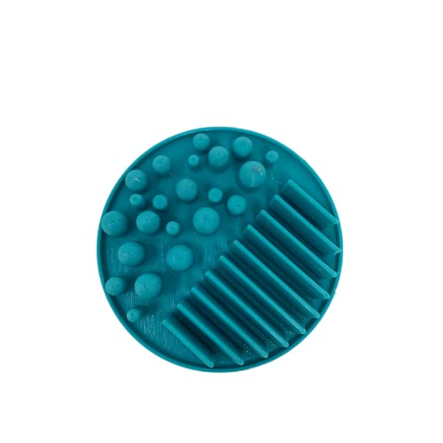 FRESHe Aqua Paint Plate Paintbrush Cleaner Disc - Drop in a Cup of Water & Keep Paint Brushes Clean - For Water-Based Mediums, Acrylic, and Watercolor - Teal (Aqua)