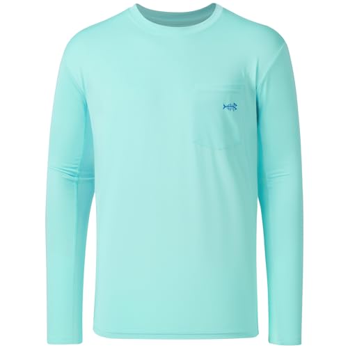 Image of BASSDASH Men's UPF 50+ Performance Long Sleeve T-Shirt UV Sun Protection Fishing Hiking Sports Shirts