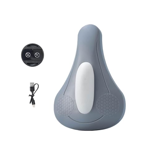Entrenador de suelo pélvico para hombres y mujeres con cuatro modos de vibración ajustables, conector USB-C, diseño compacto y silencioso, adecuado para viajes (gris, 22 x 15 x 5 cm)