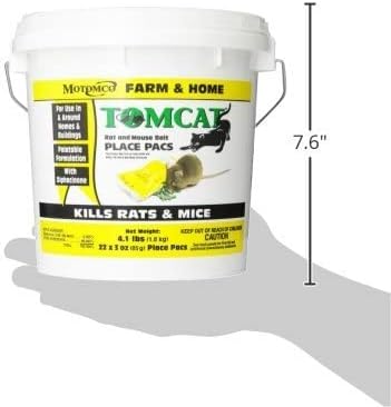 MOTOMCO Tomcat Mouse and Rat Pack/Pail, 3-Ounce, 22 Count Pail