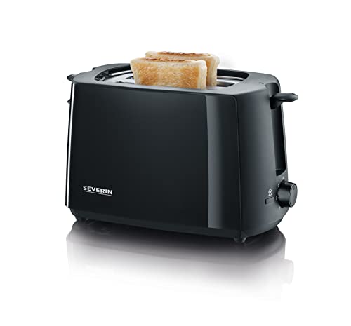 SEVERIN Grille-pain automatique 700 W, Toaster compact jusqu’à 2 tranches, Grille-pain...