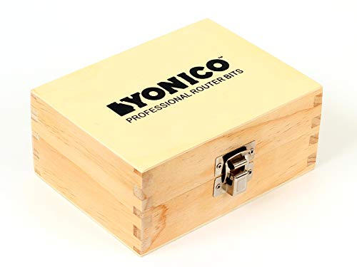 Yonico 15221Q Tongue And Groove Router Bits Set Up To 3/4-Inch Stock 1/2 Inch Cutting Depth 2 Bit Set 1/4-Inch Shank For Edge-To-Edge Hardwood Flooring, Paneling, Cabinet Door, Plywood Sheathing 15221Q thumb #6