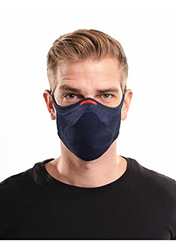 Máscara Fiber Knit Sport (G, AZUL MARINHO)