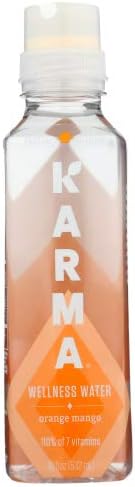 Karma Wellness WaterOrange Mango Mind Beverage Water 18 FO (Pack of 3)