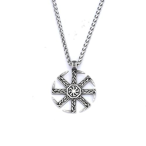 Sumpgle Viking Rune en acier inoxydable pendentif collier bijoux pour hommes titane acier gothique croix