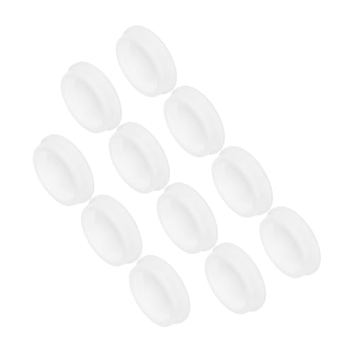 Image of MECCANIXITY 11Pcs T-Shaped Silicone Plugs 61.3mm 2-1 /2 Inch Dia Snap in Plug Hole Seal Cover Round Rubber Stopper for Kitchen Rubber Bulkheads Waterproof Sealing Plugs White