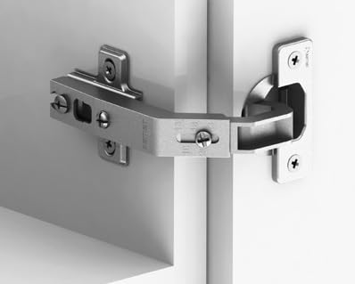 Samet Kitchen Cabinet Door Hinges, Soft Close or Self Close Mechanism, Multiple Colour Options (Self Close Wide Angle Silver, 3)