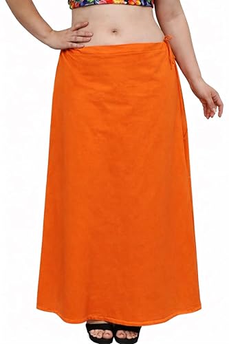 Image of CITIX Pure Cotton Petticoat for Woman Saree | Adujastable Drawstring Waist