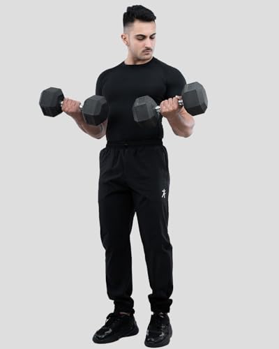 Image of Men's Gym T-Shirt, Dra-fit, Regular Fit, Round Neck, Short Sleeve, Black