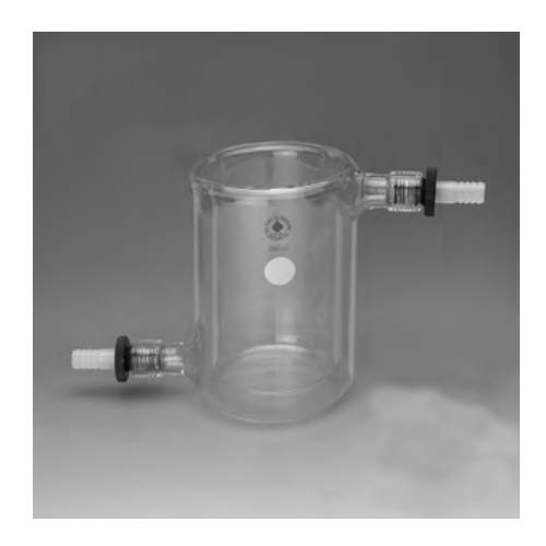 5340-125 Series Beaker, Jacketed, Safe Hose Connections for 1/2" Tubing, 225 mm Inside Height, 133 mm ID, 3Litre Capacity