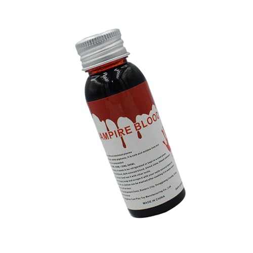 Halloween Fake Blood - Fake Blood For Clothes | Stage Blood For Zombies | Costume Makeup For Halloween | 30/60ml Liquid Blood For Theater | Realistic Faux Blood For Vampires | Easy To Clean Blood Make