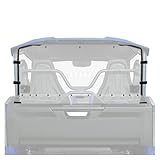 ALMULOO Clear Rear Windshield W/Vent Holes Compatible with 2021-2023 Yamaha Wolverine/ R Series- 2 Seat Models Only Windscreen Plastic