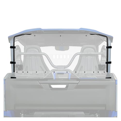ALMULOO Clear Rear Windshield W/Vent Holes Compatible with 2021-2023 Yamaha Wolverine/ R Series- 2 Seat Models Only Windscreen Plastic