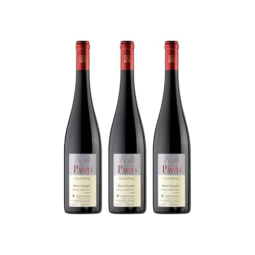 Pawis Blauer Zweigelt QbA trocken Rotwein Deutschland inkl. FeinWert E-Book (3 x 0.75 l)