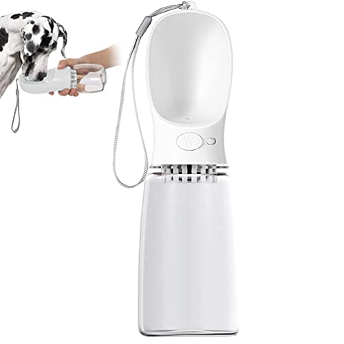 JASSINS Dog Water Bottle with Filter,Portable Leak Proof Pet Water Dispenser,Dog Drinking Bowl for Outdoor Walking, Hiking, Travel,Food Grade Material BPA Free(550ml)