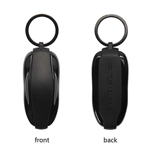 Deculo Key Fob Cover For Tesla Model S, Silicone Car Key Cover Shell Protector Case Holder For Tesla S Accessories #TOP3