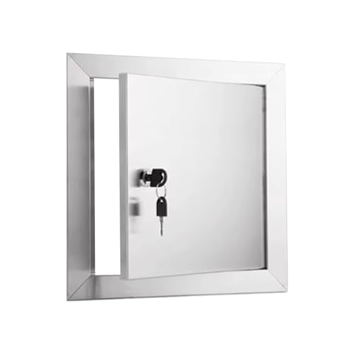 Panel de acceso para HVAC, fontanería y paneles de yeso, acero inoxidable, diseño de montaje empotrado para pared y techo, ideal para ocultar cables y cableado
