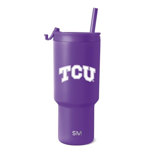 Image of Simple Modern TCU Horned Frogs Tumbler with Straw | 30oz | Collegiate