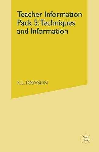 Buy Techniques and Information Section (Teacher Information Pack) — BookShops.in
