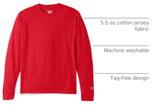 Image of Champion Cotton Tee (Patriotic Long Sleeve Script)