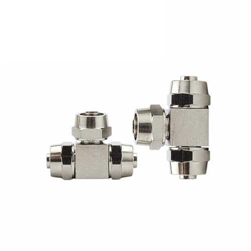 Conector rápido neumático premium de cobre niquelado PU14 para sistemas industriales de alta presión 6