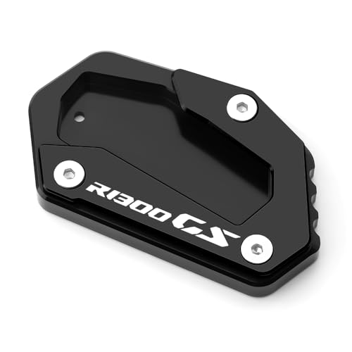 Mokiton Motorrad-Seitenständer-Verlängerung, Ständerplatte, kompatibel mit BMW R1300GS 2023 2024 | Fußpolster Unterstützung R 1300 GS R1300 1300GS Zubehör (schwarz)