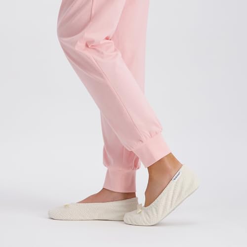 Image of isotoner Women's Diamond Microterry Ballerina Slippers