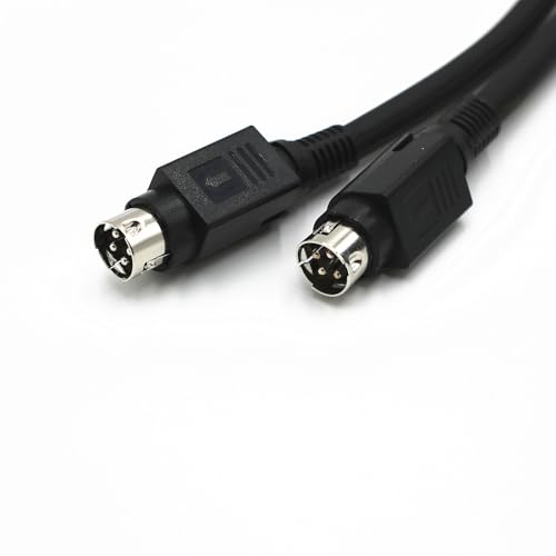 Image of Compatible with HiVi-Swan D100 & Edifier R1700BT /R1850DB Master-Slave Speaker Cable, 4-Pin High-Flex Pure Copper Audio Cable, Dual-Shielded Interconnect Wire - Lossless Audio Transmission (16.4ft)