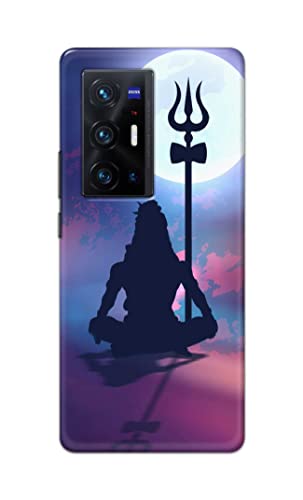 Image of Printed Hard Back Cover Case for Vivo X70 Pro Plus | Vivo X70 Pro+ Back Cover (Lord Shiva) -702