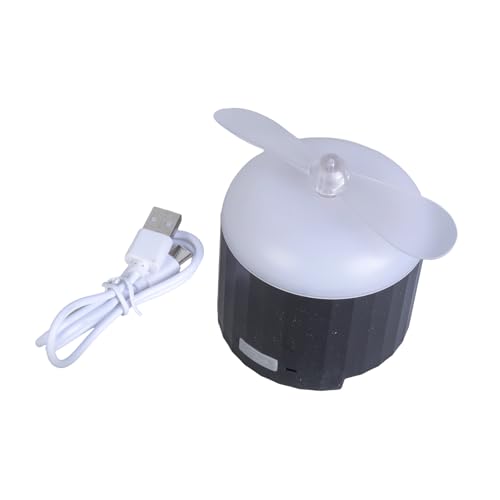 YIGZYCN Ventilador de techo para escritorio, ventilador eléctrico para el hogar, recargable por USB, luz de relleno LED, lámpara portátil para tienda de campaña