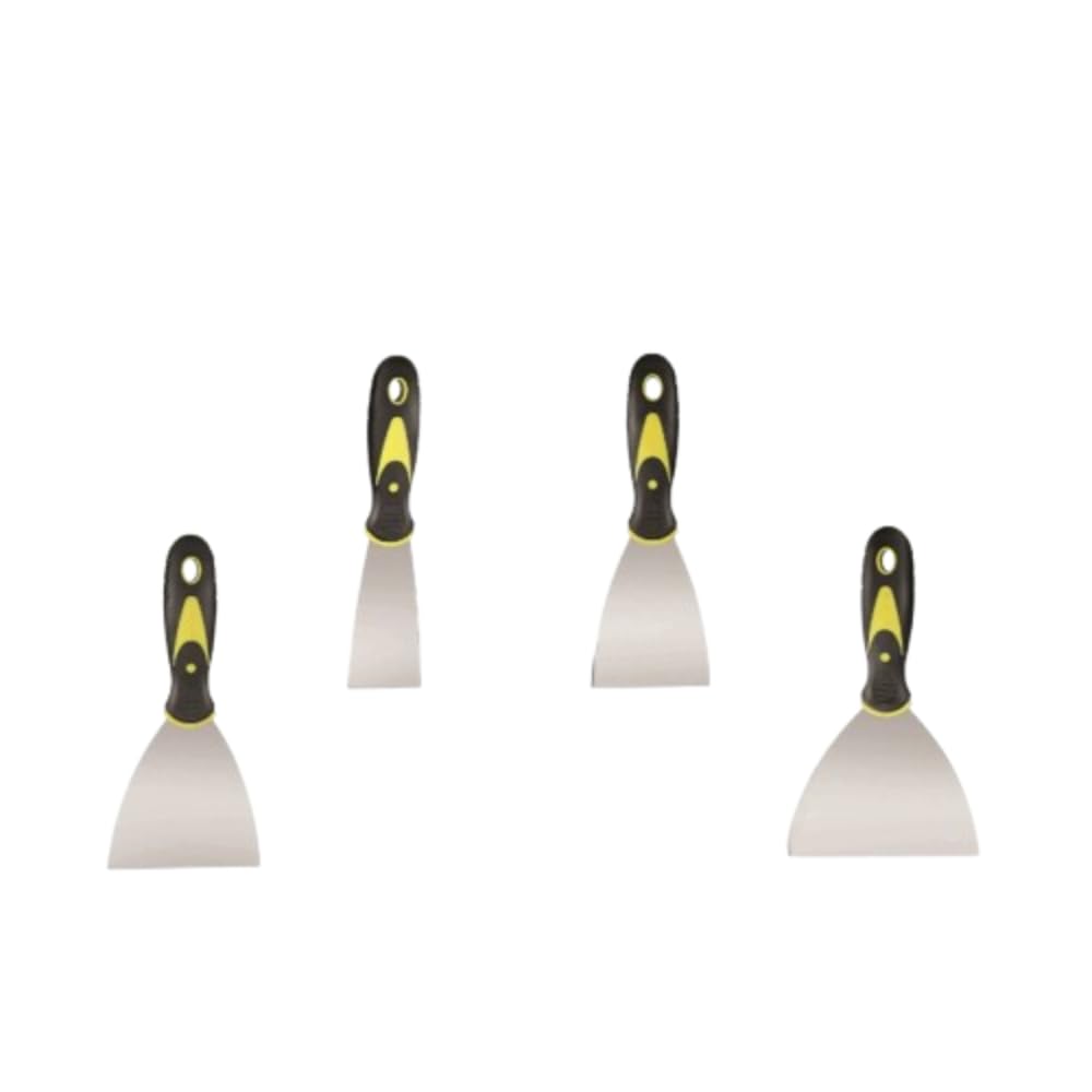 Starby Stainless Steel Putty Knife Set | Pack of 4(2” 3” 4” 5") Putty Scraper Tool for Drywall Finishing, Plaster Scraping, Decals, Wallpaper, Mixing, Cutting & Other Uses (B0B46KX84H) Amazon Price History, Amazon Price Tracker