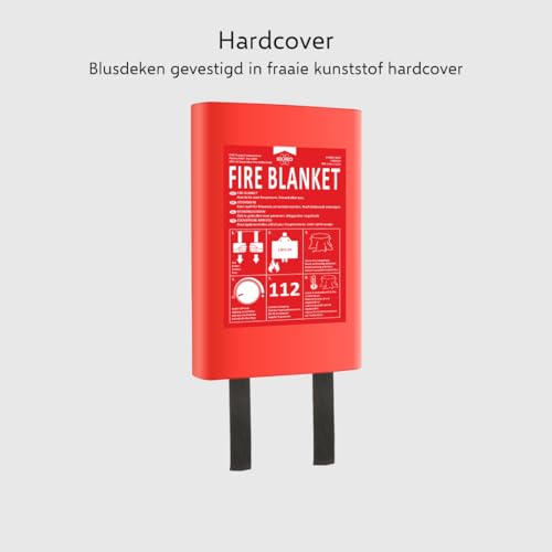 Couverture anti-feu ELRO FB1812H boîtier rigide pour stopper un feu de graisse - 7