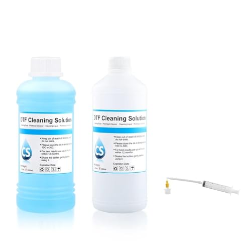 1000ml Cleaning Solution dtf Liquid for Direct Transfer Film for PET DTF Ink All Desktop Large Format Printer(Power CL)
