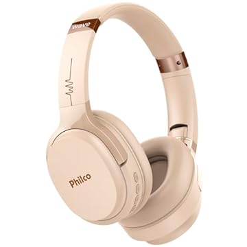 Fone de ouvido, Conexão Bluetooth 5.0, 150mW, Concha almofadada, PFO01BTG, Rose gold, Philco