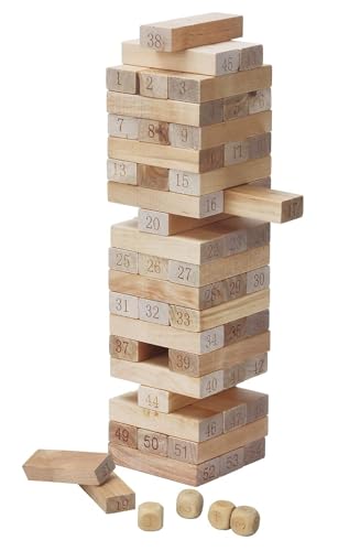 PJ Power Joy Tower Blocks 54 Pieces with 4 Dices 342001