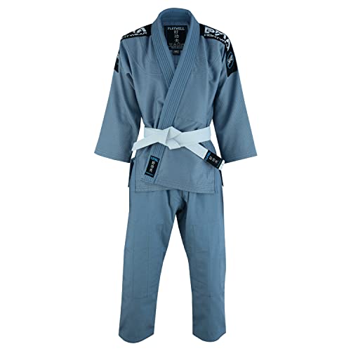 Uniforme de jiu-jitsu enfant blanc Playwell anti-déchirure avec ceinture