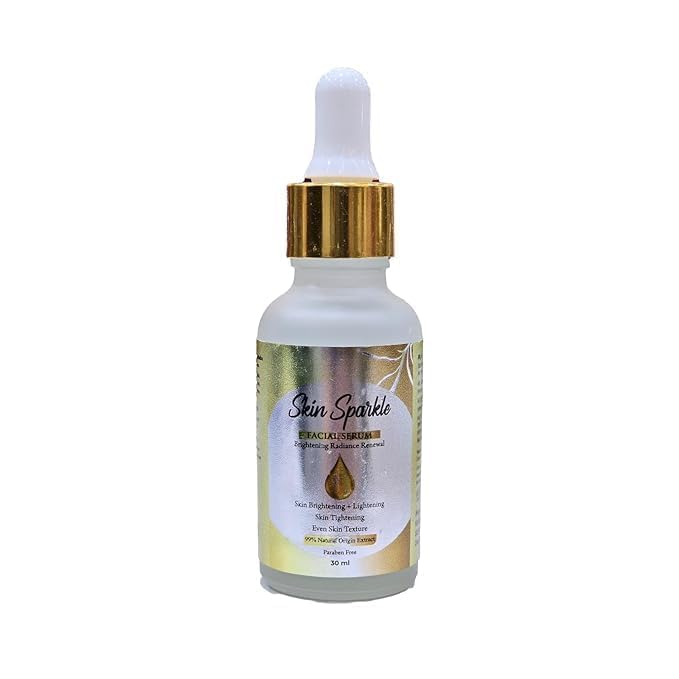 Image of Skin Sparkle Facial Serum for Glowing Skin | Brightening & Tightening Face Serum | Helps Improve Skin Texture | 99% Natural Ingredients | Paraben Free | 30ml
