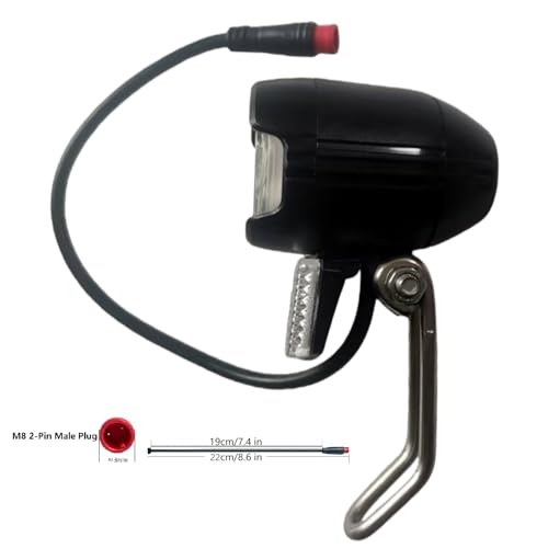Faro LED E-Scooter con conector de 2 pines e iluminación delantera de 12V-60V 5