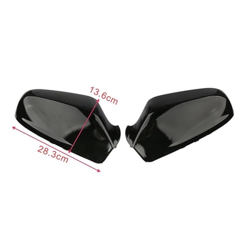 Coque de rétroviseur voiture noir mat boîtier de protection rigide pour Astra H