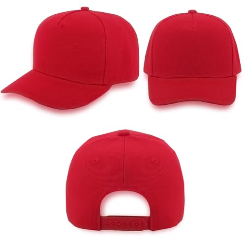 Image of 12 Pack Seamless Baseball Caps Wholesale Bulk - No Center Seam, DIY Friendly, Adjustable Breathable Lightweight for Men Women